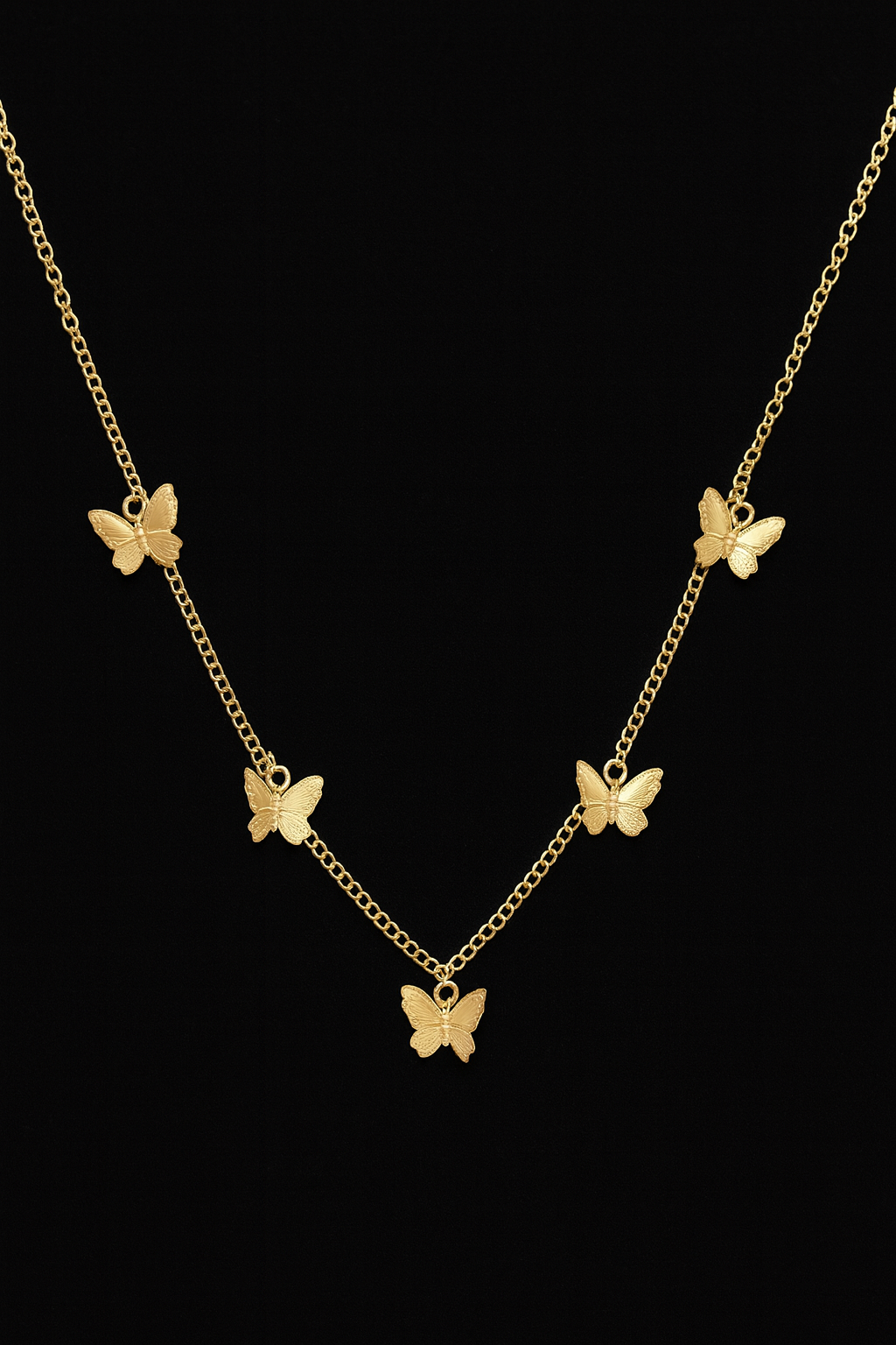 Łańcuszek z uroczymi motylami 3D