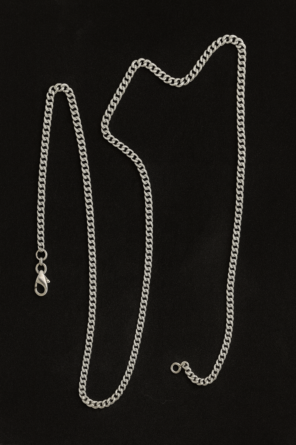 Łańcuszek panterkowy  POKRYTY BIAŁY ZŁOTEM