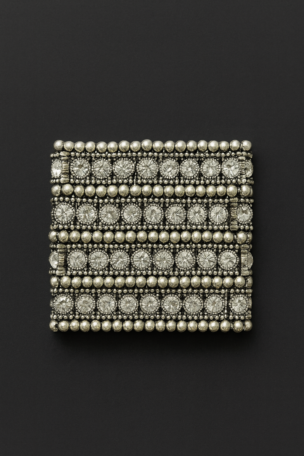 Szeroka bransoletka z cyrkonia