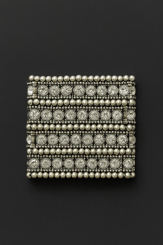 Szeroka bransoletka z cyrkonia